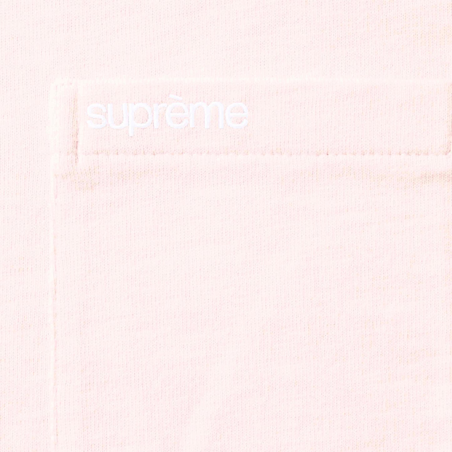 SUPREME S/S POCKET TEE-PINK