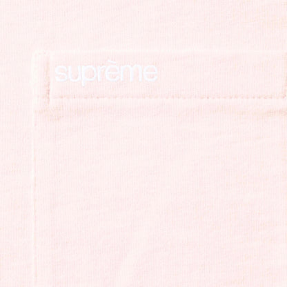 SUPREME S/S POCKET TEE-PINK