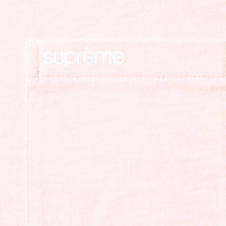 SUPREME S/S POCKET TEE-PINK