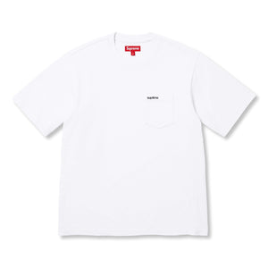 SUPREME S/S POCKET TEE-WHITE