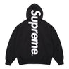 SUPREME SATIN APPLIQUE HOODED SWEATSHIRT-BLACK