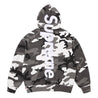 SUPREME SATIN APPLIQUE HOODED SWEATSHIRT-SNOW CAMO