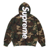 SUPREME SATIN APPLIQUE HOODED SWEATSHIRT-WOODLAND CAMO