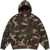 SUPREME SATIN APPLIQUE HOODED SWEATSHIRT-WOODLAND CAMO