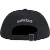 SUPREME SEQUIN DENIM CLASSIC LOGO 6-PANEL-BLACK
