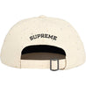 SUPREME SEQUIN DENIM CLASSIC LOGO 6-PANEL-WHITE
