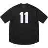 SUPREME SHOP S LOGO BASEBALL HENLEY-BLACK-TOKYO