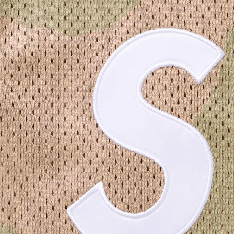 SUPREME SHOP S LOGO BASEBALL HENLEY-DESERT CAMO-PARIS