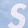 SUPREME SHOP S LOGO BASEBALL HENLEY-LIGHT BLUE-LONDON