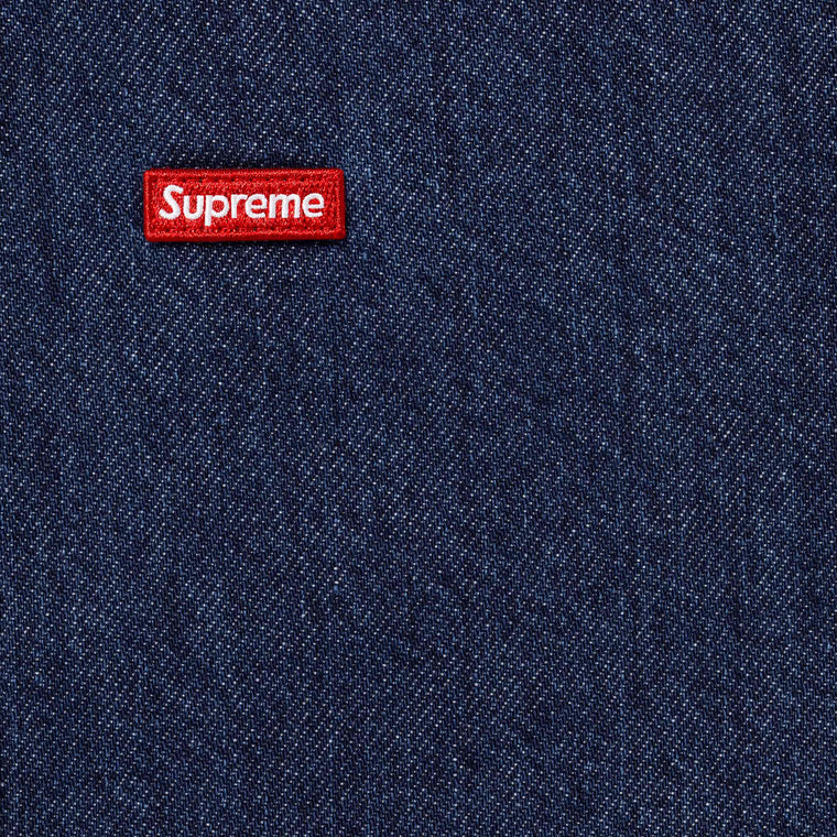 SUPREME SMALL BOX DENIM SHIRT-DARK INDIGO