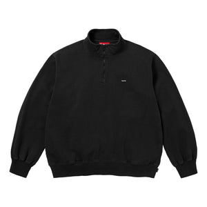 SUPREME SMALL BOX HALF ZIP PULLOVER-BLACK