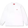 SUPREME SMALL BOX L/S TEE-WHITE