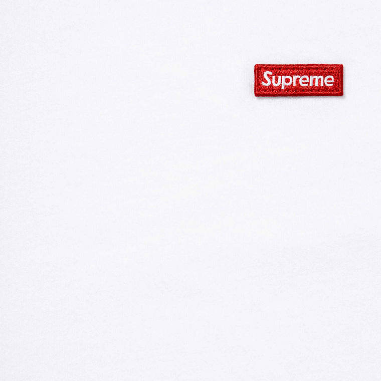 SUPREME SMALL BOX L/S TEE-WHITE