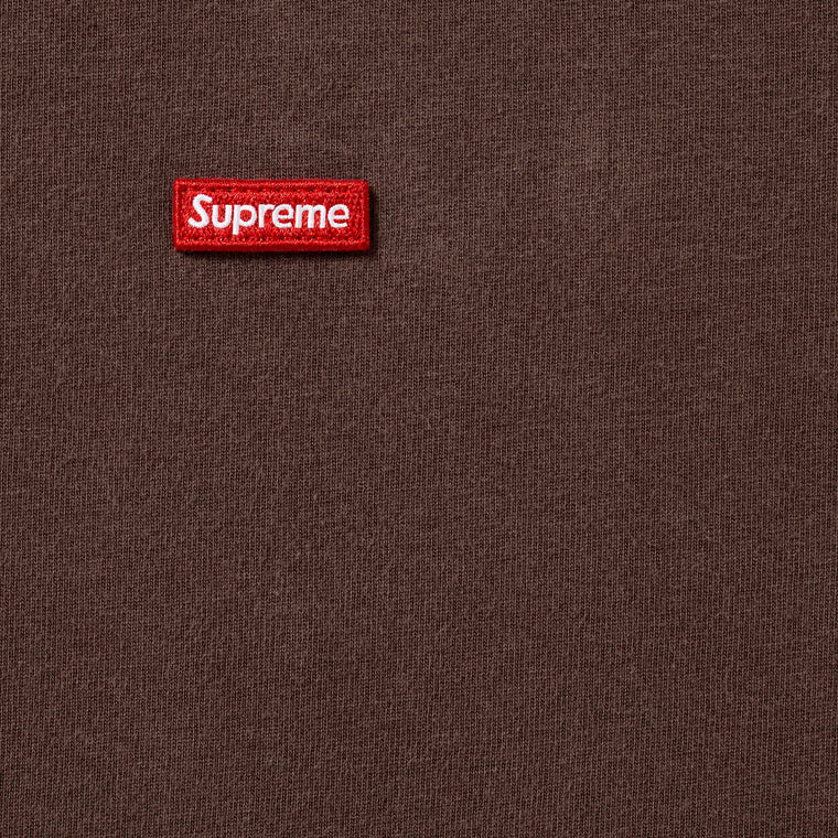 SUPREME SMALL BOX TEE-DARK BROWN