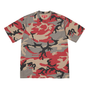 SUPREME SMALL BOX TEE-RED CAMO