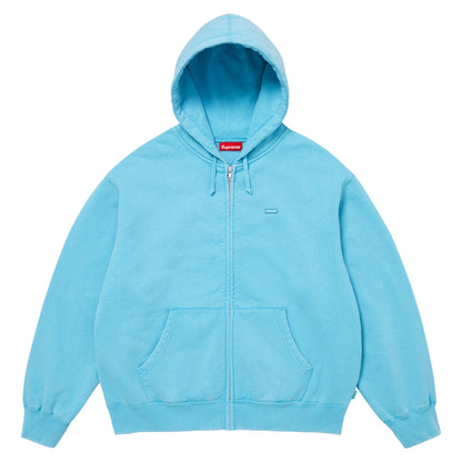 SUPREME SMALL BOX ZIP UP HOODED SWEATSHIRT-LIGHT BLUE