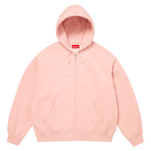 SUPREME SMALL BOX ZIP UP HOODED SWEATSHIRT-LIGHT PINK