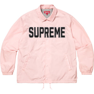 SUPREME SPELLOUT COACHES JACKET-PINK
