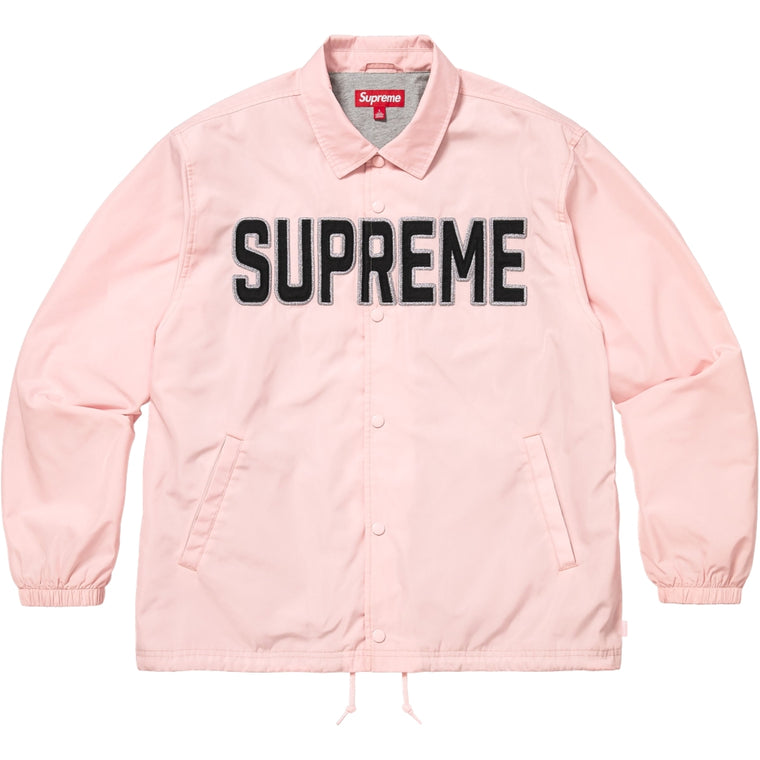 SUPREME SPELLOUT COACHES JACKET-PINK