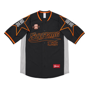SUPREME STARS BASEBALL JERSEY-BLACK