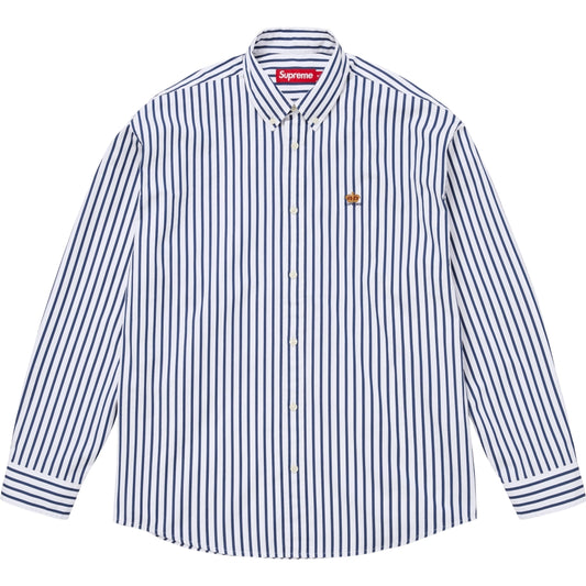 SUPREME STRIPE SHIRT-WHITE