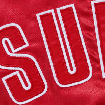 SUPREME CHAMPION SATIN VARSITY JACKET-MULTICOLOR