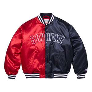 SUPREME CHAMPION SATIN VARSITY JACKET-MULTICOLOR