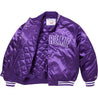 SUPREME CHAMPION SATIN VARSITY JACKET-PURPLE