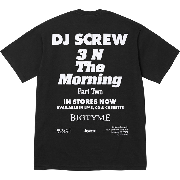SUPREME DJ SCREW SUC TEE-BLACK