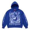 SUPREME DJ SCREW ZIP UP HOODED SWEATSHIRT-ROYAL