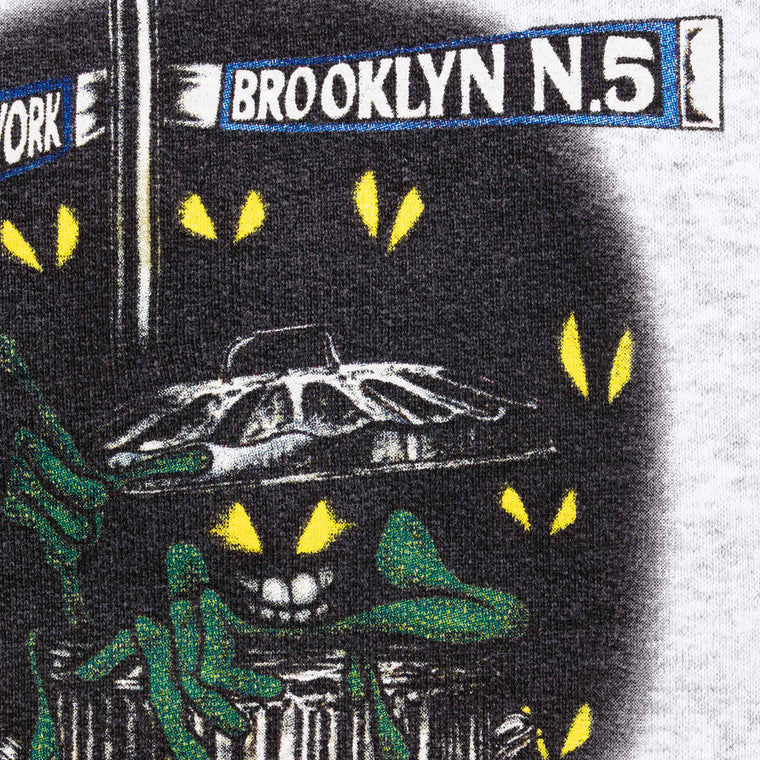 SUPREME DSNY ZIP UP HOODED SWEATSHIRT-GREY