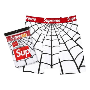 SUPREME HANES® SPIDER-MAN BOXER BRIEFS (2 PACK)-WHITE