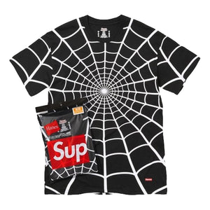 SUPREME HANES® SPIDER-MAN TAGLESS TEES (2 PACK)-BLACK
