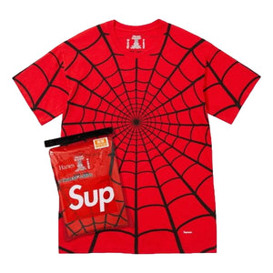 SUPREME HANES® SPIDER-MAN TAGLESS TEES (2 PACK)-RED