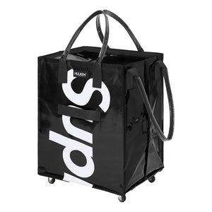 SUPREME HULKEN ROLLING TOTE BAG-BLACK