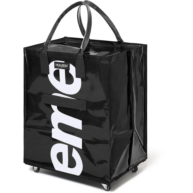 SUPREME HULKEN ROLLING TOTE BAG-BLACK