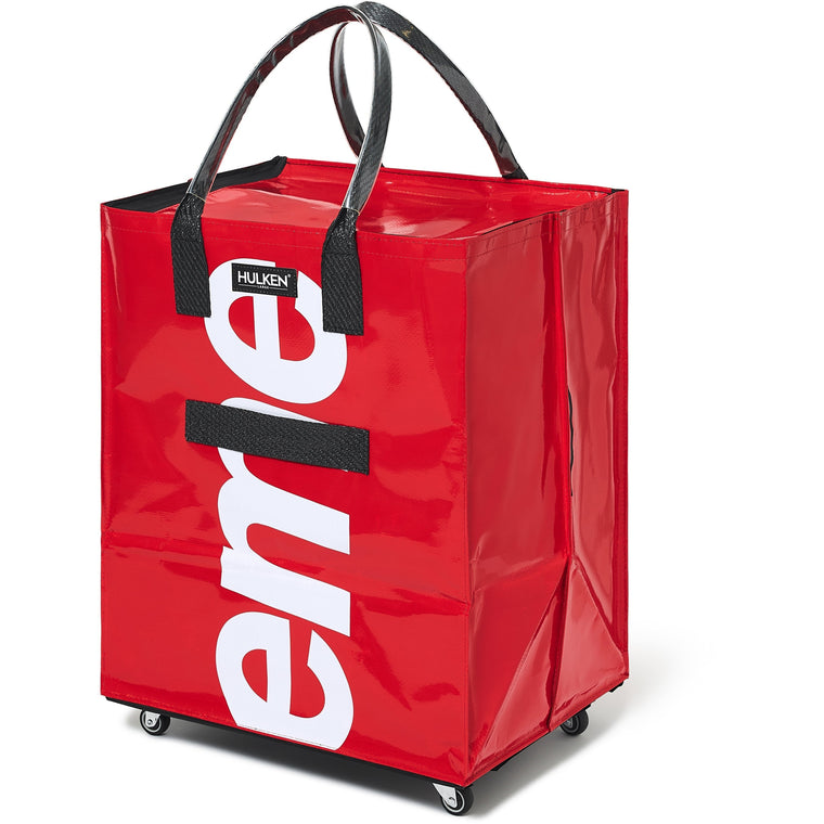 SUPREME HULKEN ROLLING TOTE BAG-RED