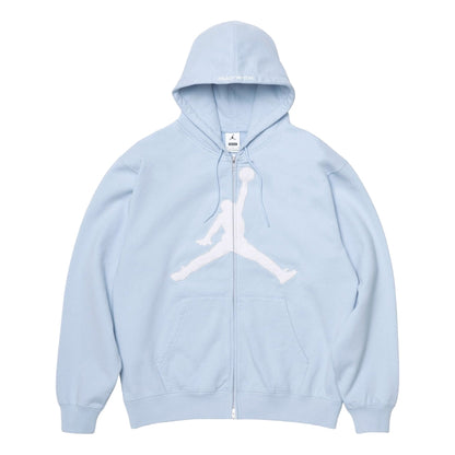 SUPREME JORDAN® ZIP UP HOODED SWEATSHIRT-LIGHT BLUE