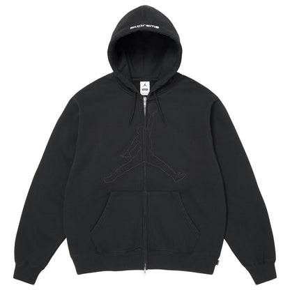 SUPREME JORDAN® ZIP UP HOODED SWEATSHIRT-BLACK
