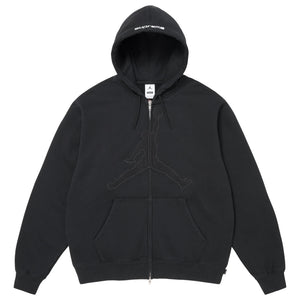 SUPREME JORDAN® ZIP UP HOODED SWEATSHIRT-BLACK