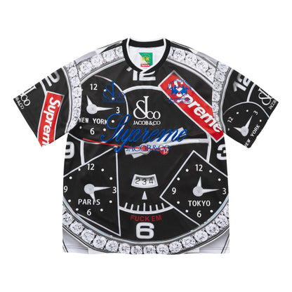 SUPREME LA MARTINA/JACOB & CO SOCCER JERSEY-BLACK
