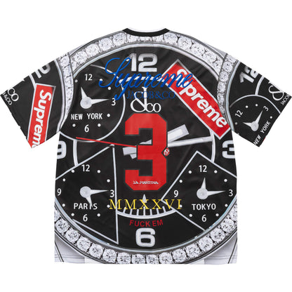 SUPREME LA MARTINA/JACOB & CO SOCCER JERSEY-BLACK