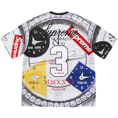 SUPREME LA MARTINA/JACOB & CO SOCCER JERSEY-WHITE