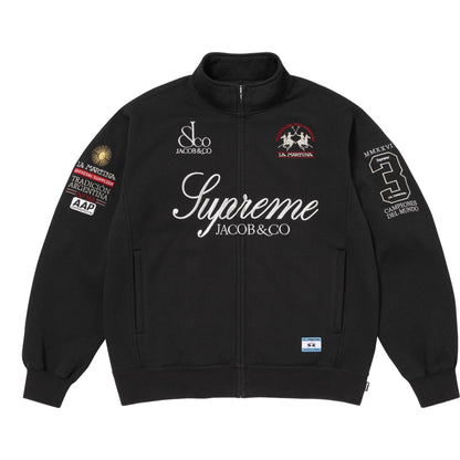 SUPREME LA MARTINA/JACOB & CO ZIP UP SWEATSHIRT-BLACK