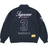 SUPREME LA MARTINA/JACOB & CO ZIP UP SWEATSHIRT-NAVY
