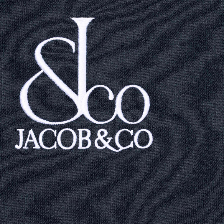 SUPREME LA MARTINA/JACOB & CO ZIP UP SWEATSHIRT-NAVY