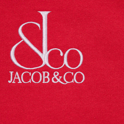 SUPREME LA MARTINA/JACOB & CO ZIP UP SWEATSHIRT-RED