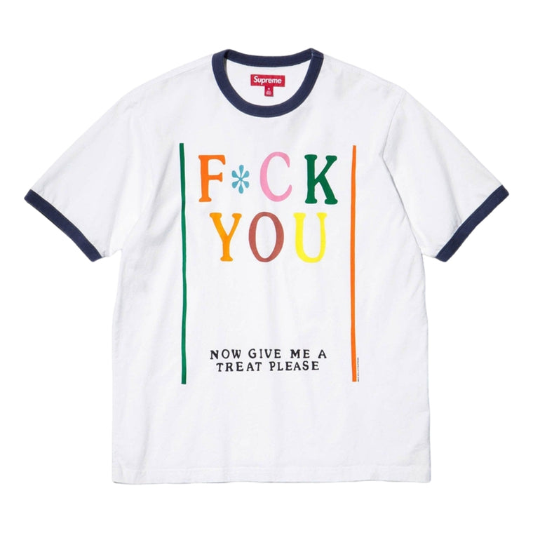 SUPREME MIKE KELLEY RINGER TEE-WHITE