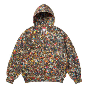 SUPREME MIKE KELLEY ZIP UP HOODED SWEATSHIRT-MULTICOLOR