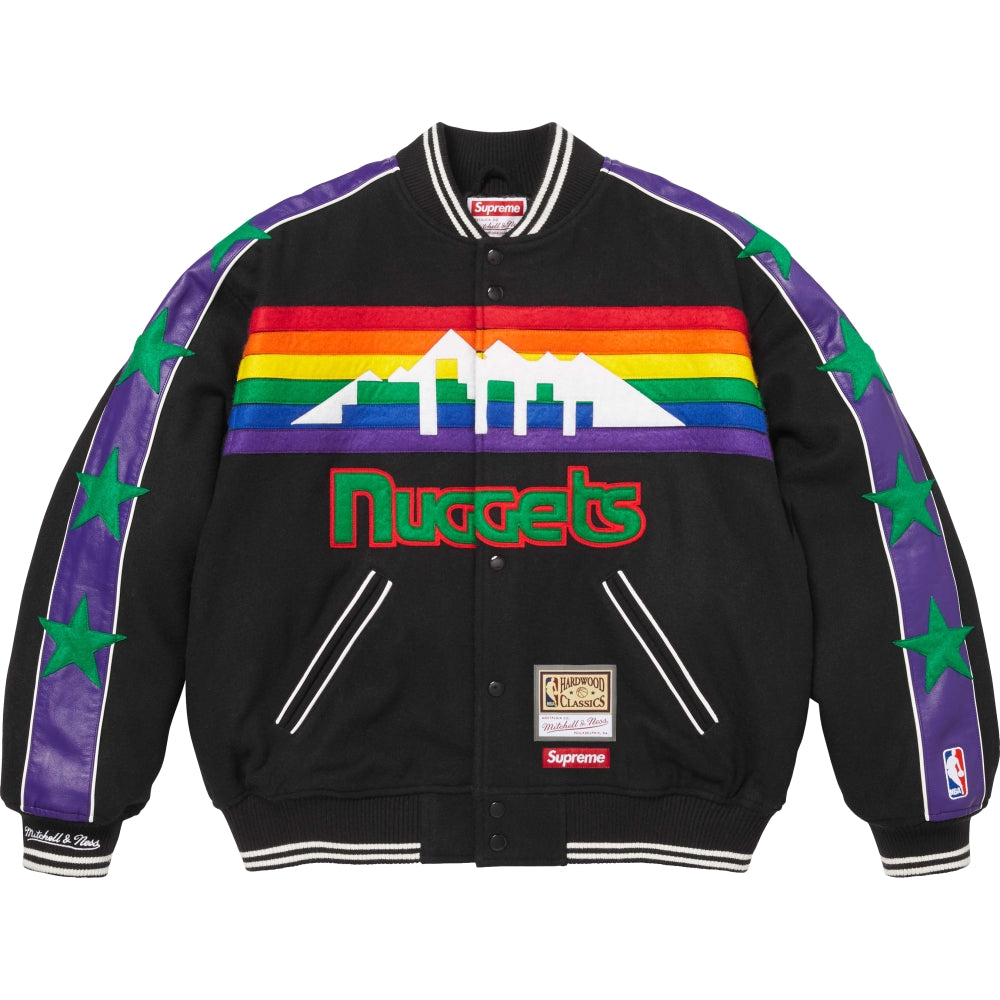 SUPREME MITCHELL & NESS® TEAMS VARSITY JACKET-BLACK